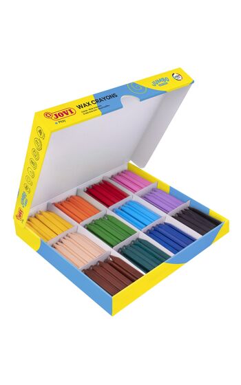 Jovi Lápices Jumbo Easy Grip, Caja de 300 Lápices Triangulares, Colores Surtidos, Súper Resistentes y Eficaces 3