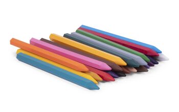Jovi Lápices Jumbo Easy Grip, Estuche de 24 Lápices Plásticos Hexagonales, Colores Surtidos, Ideal para Niños 4