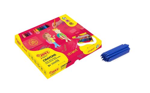 Student Jovi Pencils, Caja de 300 Lápices de Plástico, Colores Surtidos, Ideal para Niños