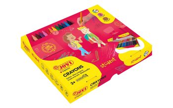 Student Jovi Pencils, Caja de 300 Lápices de Plástico, Colores Surtidos, Ideal para Niños 2