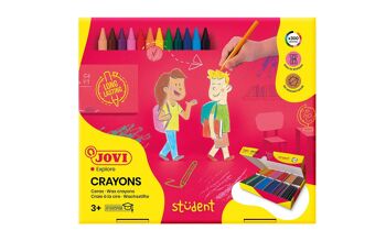 Student Jovi Pencils, Caja de 300 Lápices de Plástico, Colores Surtidos, Ideal para Niños 3