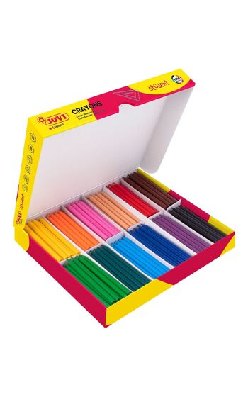 Student Jovi Pencils, Caja de 300 Lápices de Plástico, Colores Surtidos, Ideal para Niños 4