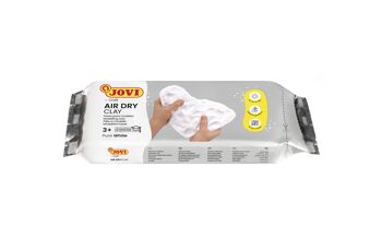 JOVI - Air Dry, Pasta de modelar Jovi, Secado al aire sin horno, Color blanco, 250 Gramos 2