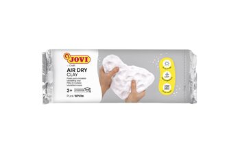 JOVI - Air Dry, Pasta de modelar Jovi, Secado al aire sin horno, Color blanco, 250 Gramos 3