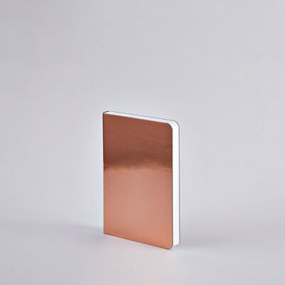 Shiny Starlet S - Copper | nuuna notebook A6 | Dotted Journal | 2.5mm dot grid | 176 numbered pages | 120g premium paper | metallic effect | sustainably produced in Germany