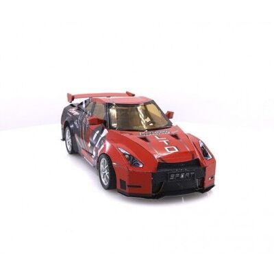 Building kit Nissan Sportscar GTR- metal-coloured