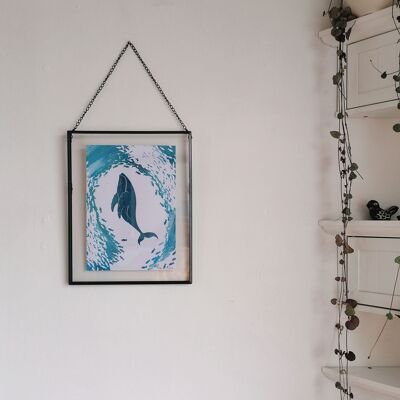 Whale Whirlpool, Screen Print A5