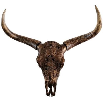 Cabeza de toro decoración de pared XXL 71x21x72 cm