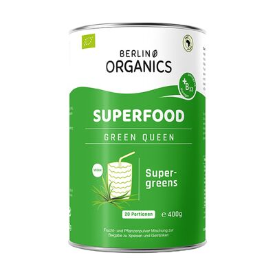 Green Queen Bio Superfood Pulver mit B12