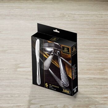 Dessert Knife Set of 6 in Colour Box WL‑999205/6C 1