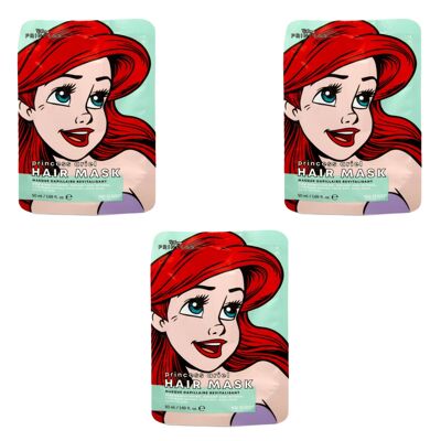 Pack 3 unidades. Mascarilla Capilar Revitalizante Disney Princesa Ariel.