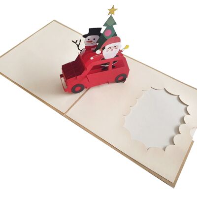 Macchina de Babbo natale Pop-up modelo 3d