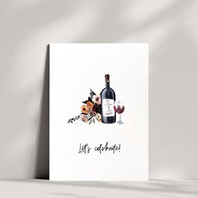 Let's celebrate! - Sustainable card made from grapes
