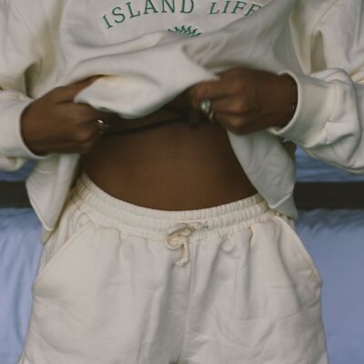 SHORT ISLAND - XS - Blanc cassé