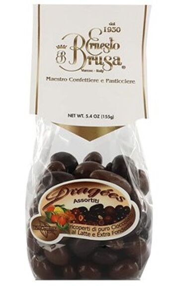 MELANGE DRAGEES : amandes, noisettes, fruits confits, raisins secs Sachet 155g 1