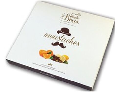 Mustaches: orange and lemon candied peels with dark choco and cocoa powder 580g GIFT BOX