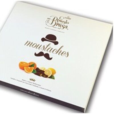Mustaches: orange and lemon candied peels with dark choco and cocoa powder 580g GIFT BOX