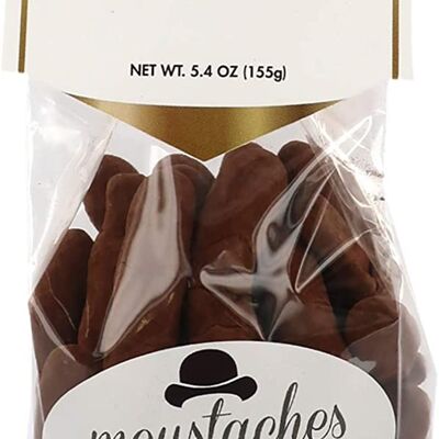 MUSTACHES cáscaras de naranja y limón confitadas, chocolate negro + cacao en polvo bolsa 155g