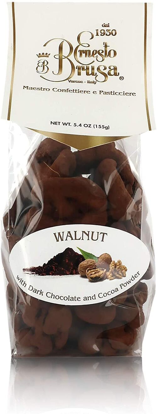 Chilean WALNUT, dark chocolate + cocoa powder 155g bag