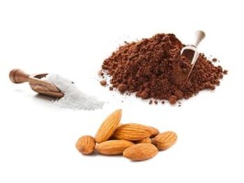 AMANDES GRILLÉES & SALÉES, chocolat au lait + cacao en poudre sachet 155g 3