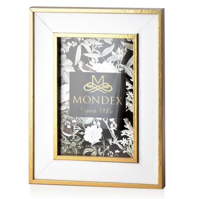 ADI Frame 10x15cm white and gold 21.5x16x1.5cm