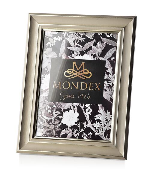 ADI Frame 13x18cm gray-gold 23x18xh1cm