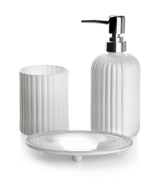 ARI WHITE Bathroom Set 400ml matt white