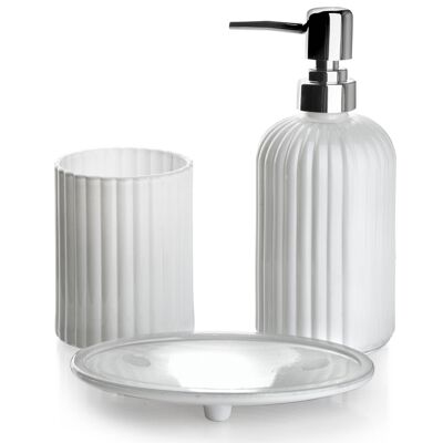 ARI WHITE Bathroom Set 400ml matt white