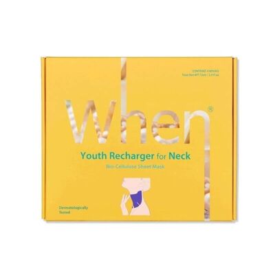 When® Youth Recharger for Neck Premium Bio-Cellulose Sheet Mask set (e units)