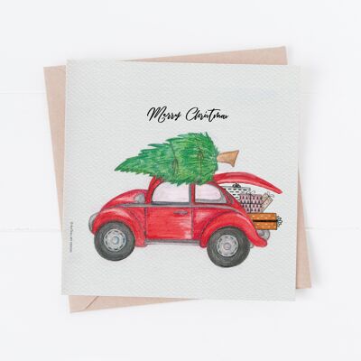 Cartolina di Natale per auto