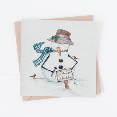 Snowman Christmas Card