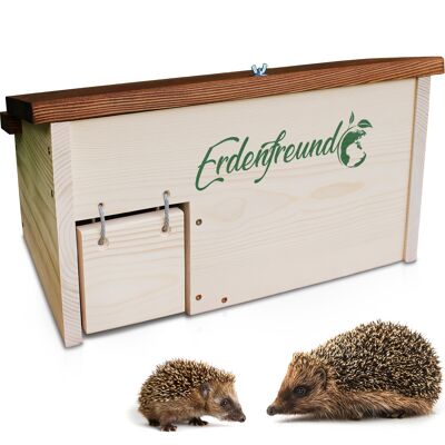 ERDENFREUND® hedgehog house with rat flap