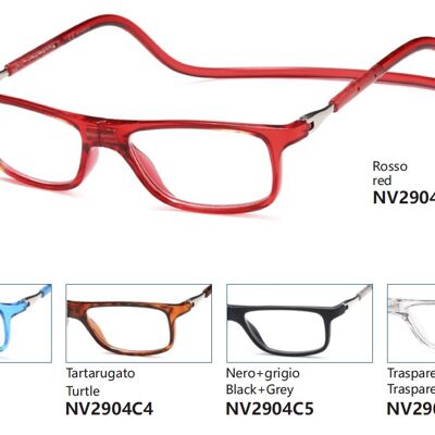 Preassembled reading glasses - Magnet - NV2904 - set 30 pieces