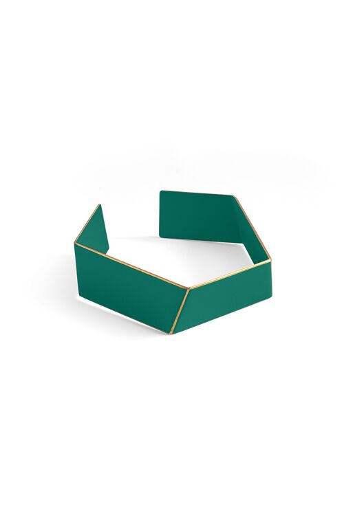 Bracelet Folded_opal green
