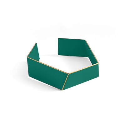Bracelet Folded_opal green