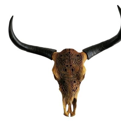 Stierkopf Bull Head Wanddekoration XXL 71x21x72 cm