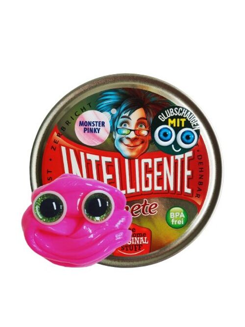 INTELLIGENTE knete - Monster Pinky mit holografischem Glitzer und Monsteraugen