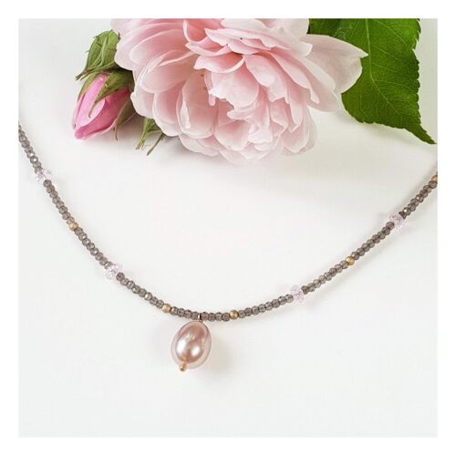 Collier Rose Poudrée