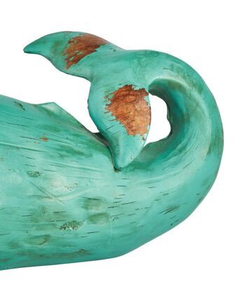 Décoration figurine baleine couchée 47x16x15,5 cm 4