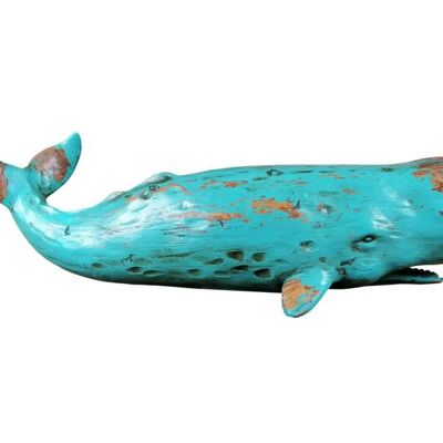 Figura di balena sdraiata 40x12,8x11,5 cm