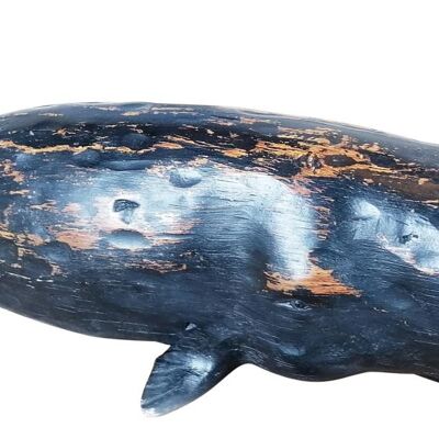 Figurine baleine couchée 47x16x15,5 cm