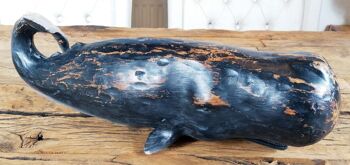 Figurine baleine couchée 47x16x15,5 cm 4