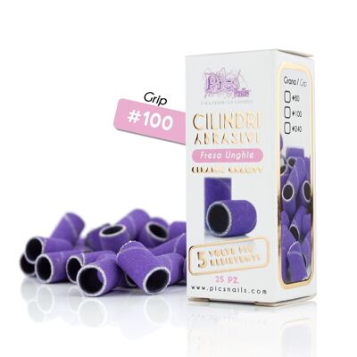 Cylindres abrasifs coupe-ongles en céramique ultra résistants 25 pièces - grain #100