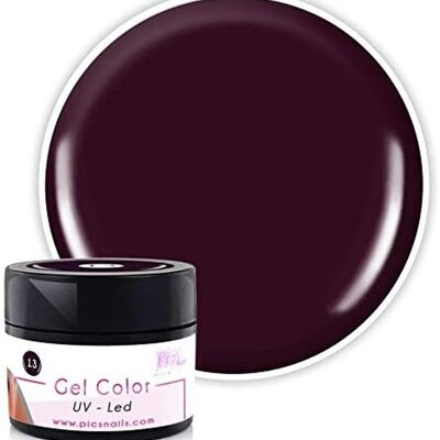 Gel Unghie Colorato UV/LED Professionale - 5Ml, Gel Color Laccato Effetto Lucido Nude, Rosso, Rosa, Fuxia, Blu, Acquamarina (Dark Cherry)