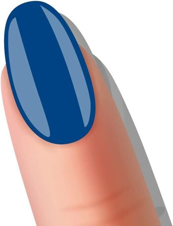 Gel de couleur pour ongles UV / LED professionnel au cobalt - 5 ml, nude, rouge, rose, fuxia, bleu, aigue-marine (cobalt) gel de couleur à effet brillant 2