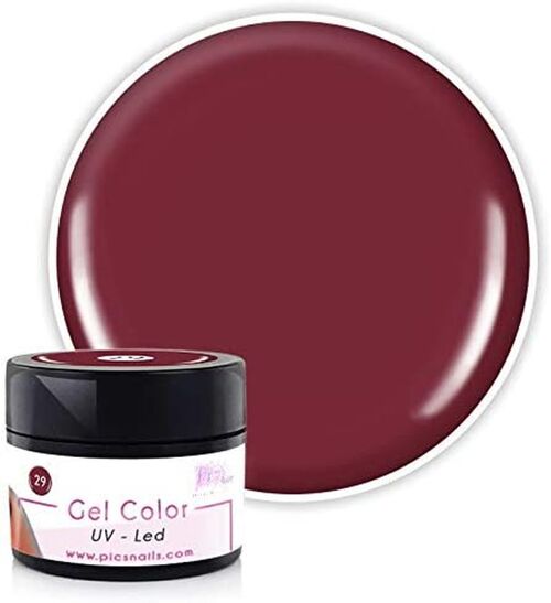 Gel Unghie Colorato UV/LED Professionale Rosso Mattone - 5Ml, Gel Color Laccato Effetto Lucido Nude, Rosso, Rosa, Fuxia, Blu, Acquamarina (Rosso Mattone)