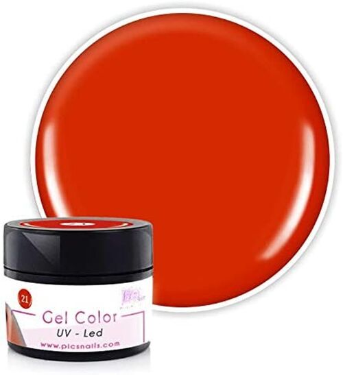 Gel Unghie Colorato UV/LED Professionale Rosso- 5Ml, Gel Color Laccato Effetto Lucido Nude, Rosso, Rosa, Fuxia, Blu, Acquamarina (Rosso)