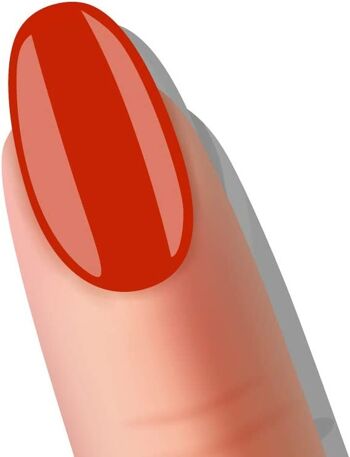Gel de Couleur pour Ongles Professionnel UV/LED Rouge- 5Ml, Gel de Couleur Laqué Effet Brillant Nude, Rouge, Rose, Fuxia, Bleu, Aigue-Marine (Rouge) 2