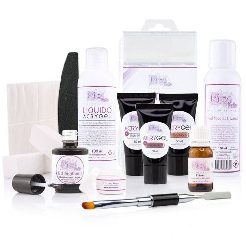 Kit Acrygel Completo Prof. Ricostruzione Unghie GelAcrilico