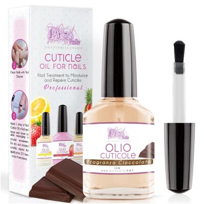 Aceite para Cutículas Uñas Manos y Pies Chocolate Profesional 12 ml